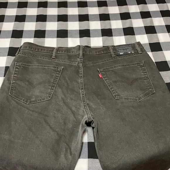 EXC! LEVI'S 541 TAPERED ATHLETIC FIT JEANS Size 40 x 31 Light Faded Black Gray - Picture 2 of 12